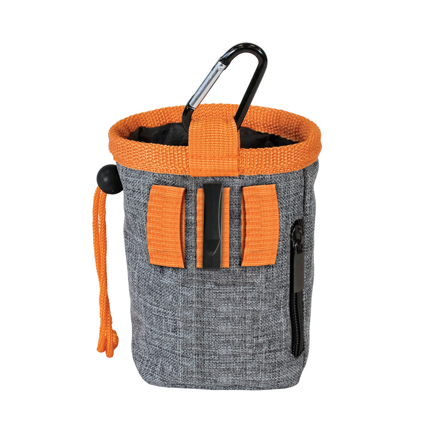 Kuma Good Dog Treat Pouch Heather Grey Orange