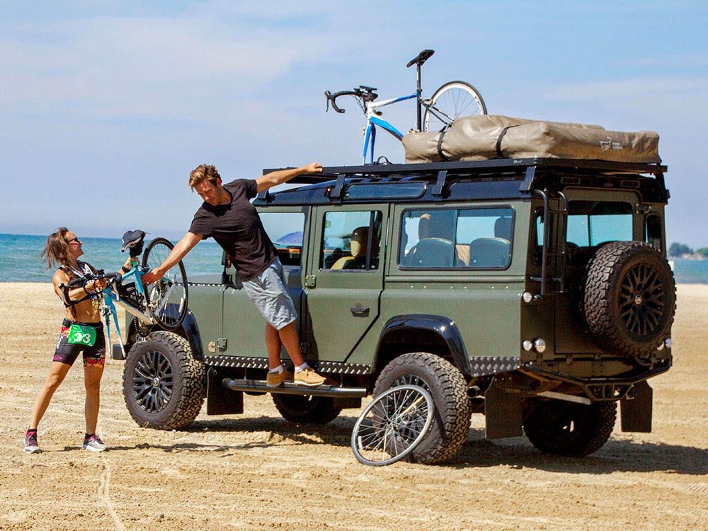 Land Rover Defender 110 (1983-2016) Slimline II Roof Rack Kit by Front Runner