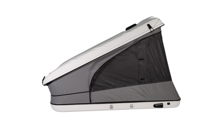Side view of the tallest roof top tent of james baroud