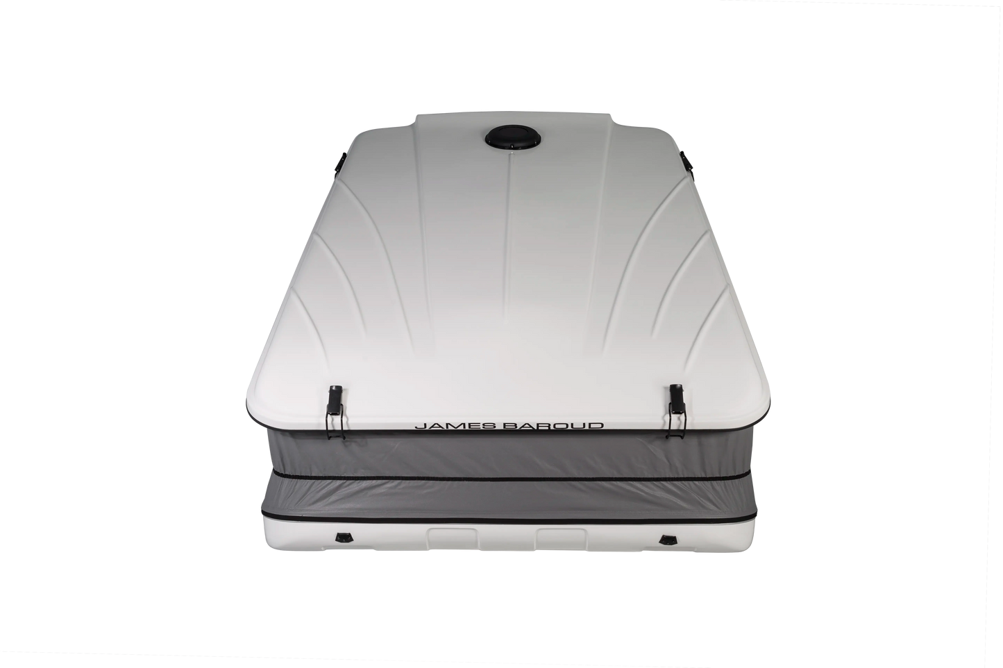 Front view of the Clam shell roof top tent