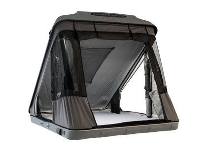 Rear view with door and windows open