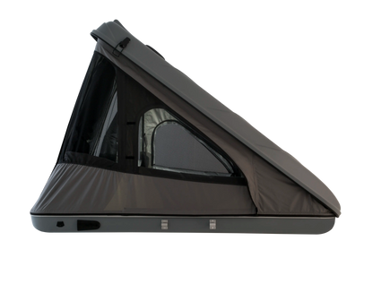Side view of the lightweight clamshell roof top tent
