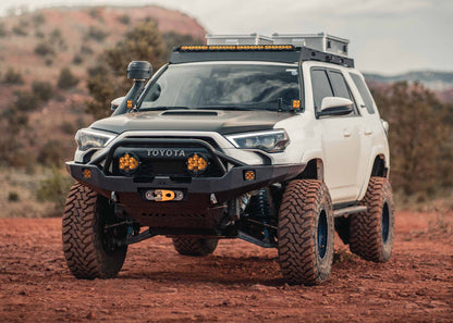 Toyota 4Runner 5th Gen (2010-2024) Hi-Lite Overland Front Bumper [PreRunner Bull Bar] - By Backwoods Adventure Mods