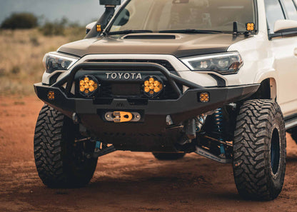 Toyota 4Runner 5th Gen (2010-2024) Hi-Lite Overland Front Bumper [PreRunner Bull Bar] - By Backwoods Adventure Mods