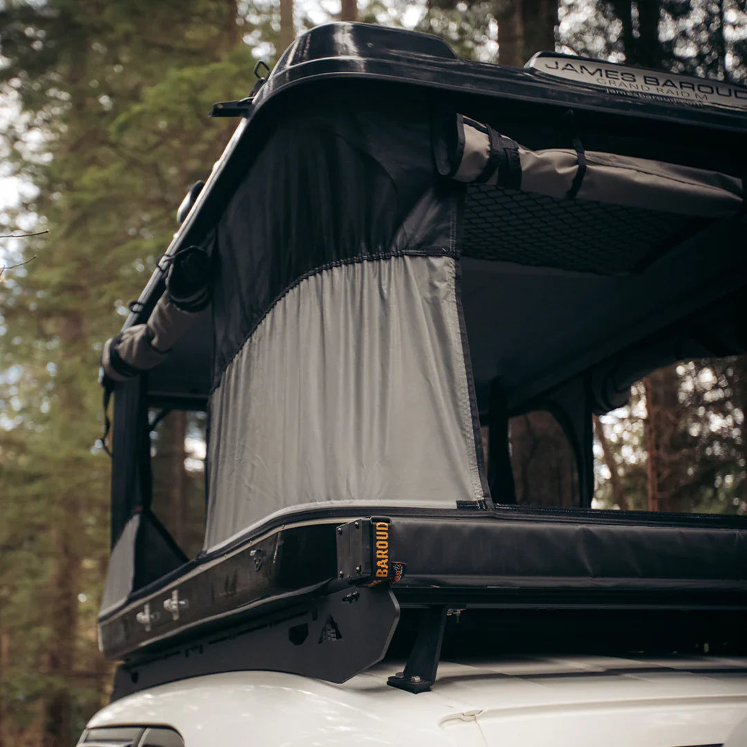 View of the premium shell of the pop up roof top tent