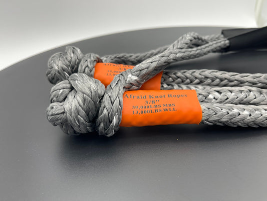 3/8" Soft Shackle with Chafe Guard - by Afraid Knot Ropes