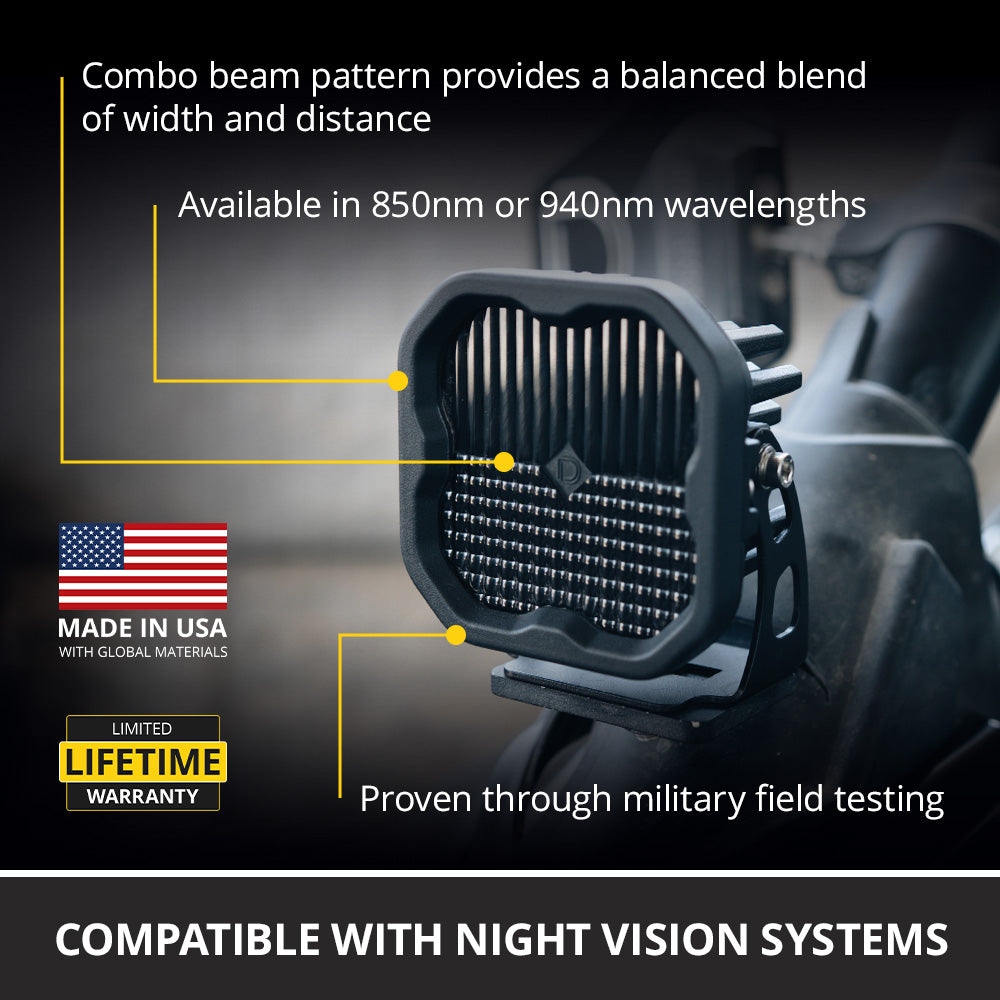 Stage Series 3" Infrared (IR) LED Pod - by Diode Dynamics