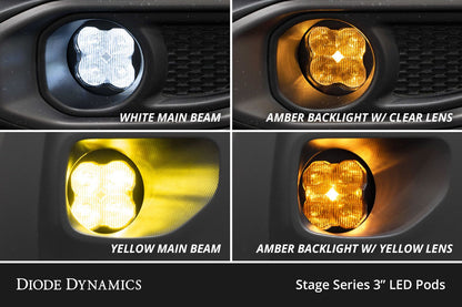 SS3 LED Fog Light Kit For 2007-2018 Jeep JK Wrangler - by Diode Dynamics