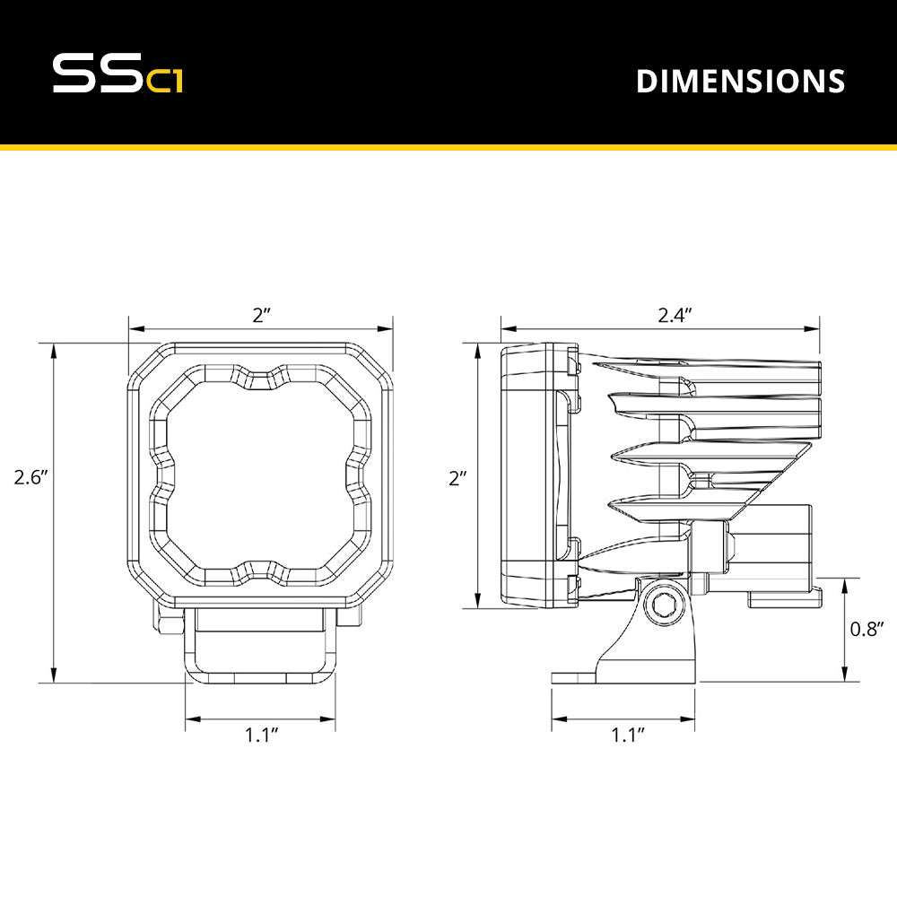 Stage Series C1 Infrared (IR) LED Pod - by Diode Dynamics