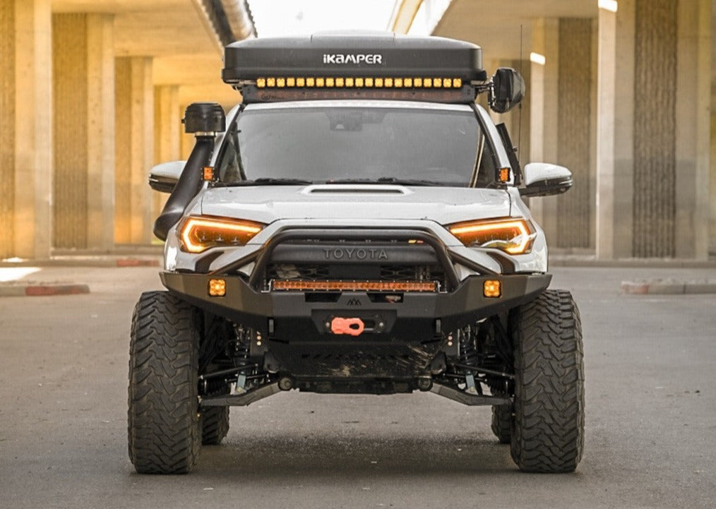 Toyota 4Runner 5th Gen (2010-2024) Hi-Lite Overland Front Bumper [PreRunner Bull Bar] - By Backwoods Adventure Mods