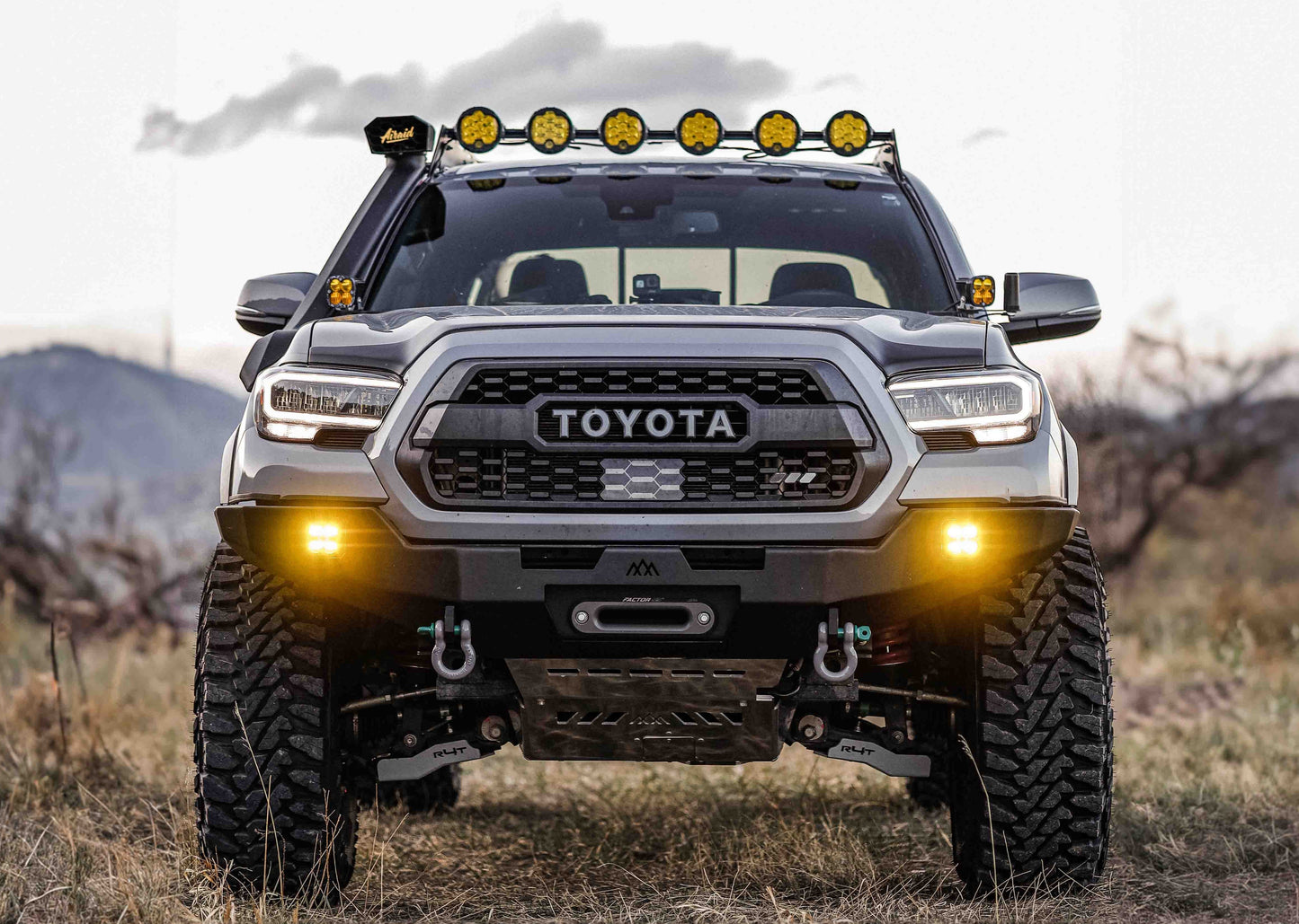 Backwoods Adventure Mods Toyota Tacoma 3rd Gen (2016-2023) Hi-Lite hybrid Off Road high clearance Front Bumper without Bull Bar