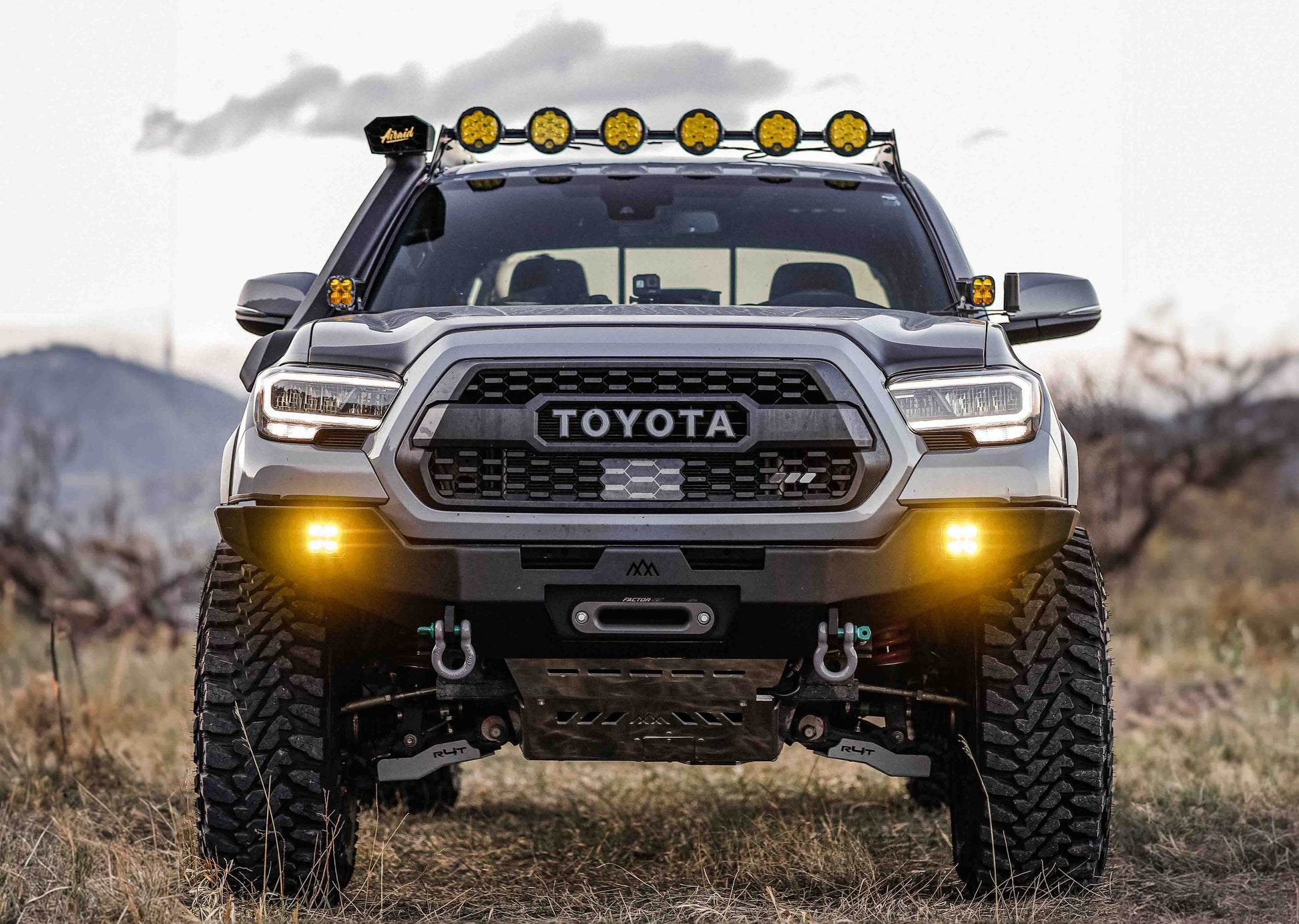 Backwoods Adventure Mods Toyota Tacoma 3rd Gen (2016-2023) Hi-Lite hybrid Off Road high clearance Front Bumper without Bull Bar