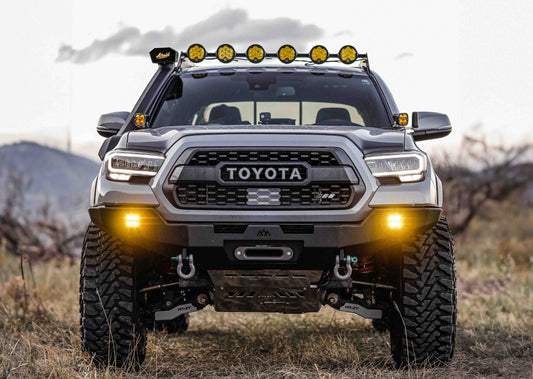 Backwoods Adventure Mods Toyota Tacoma 3rd Gen (2016-2023) Hi-Lite hybrid Off Road high clearance Front Bumper without Bull Bar